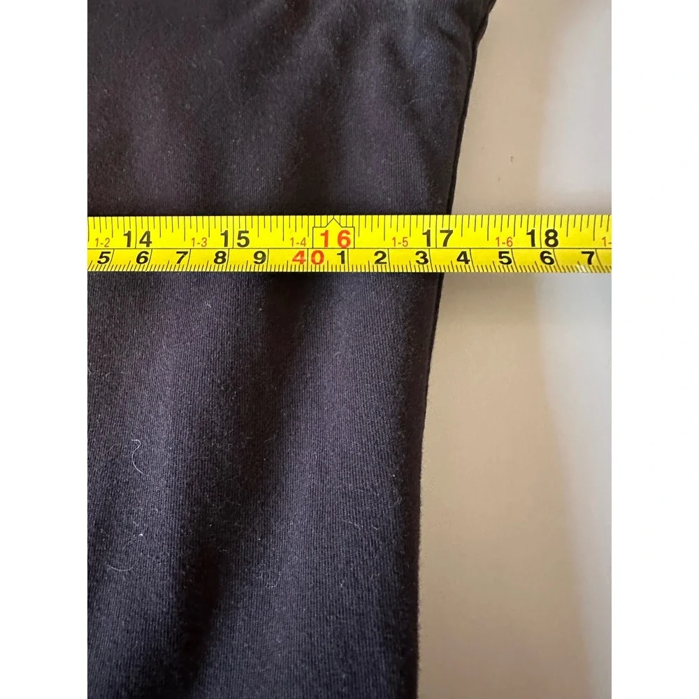 People Tree Black Organic Cotton Square Neck Fit & Flare Midi Dress | Size 12